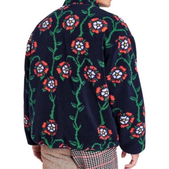 🆕Rowing Blazers × Target Men's Rose
Print Fleece Zip Up Jacket new - Picture 4 of 6